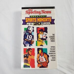 The Sporting News Greatest Sports Moments of the 20th Century VHS (1990s Sealed)